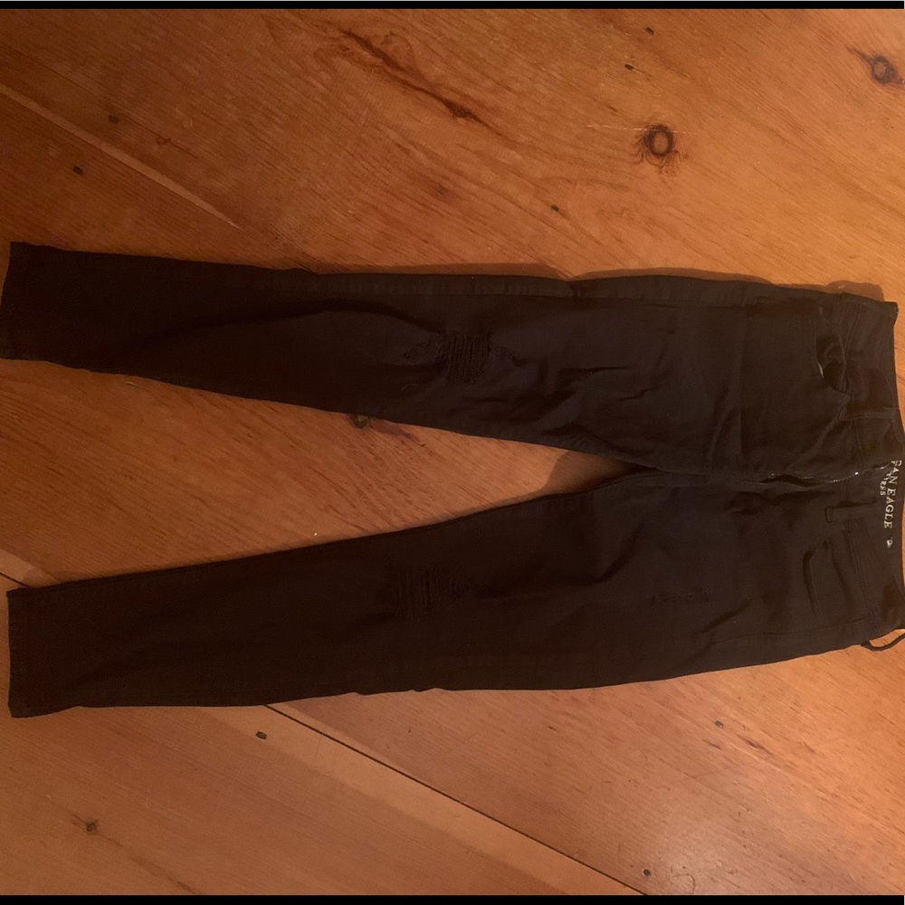 Black ripped jeans